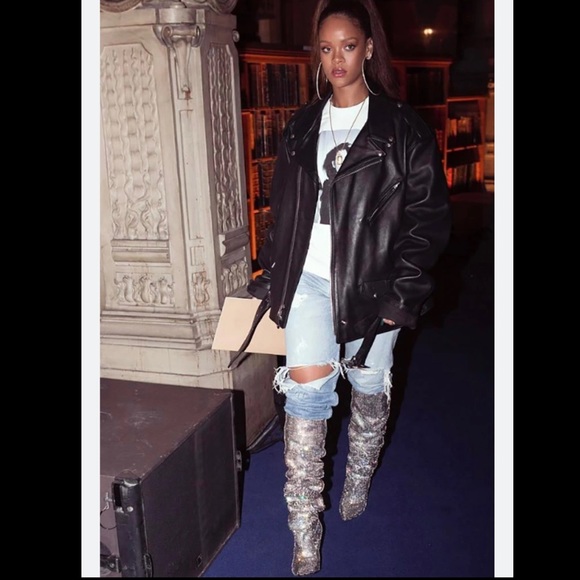 SAINT LAURENT CRYSTAL BOOT - Picture 4 of 11